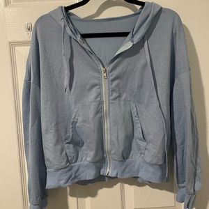 Blue zip up hoodie
